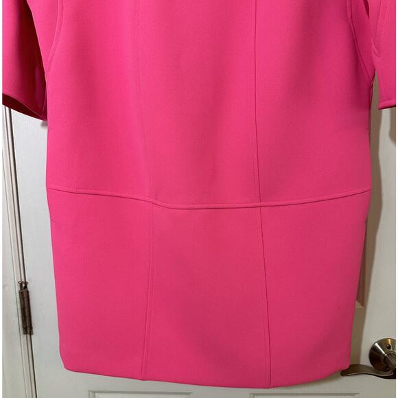 BANANA REPUBLIC Seamed Shift Dress in Neon Bubblegum Pink Size 0 - Picture 4 of 6